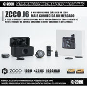 Micrófono Inalámbrico Doble con Reducción de Ruido Magnético Zcco J6